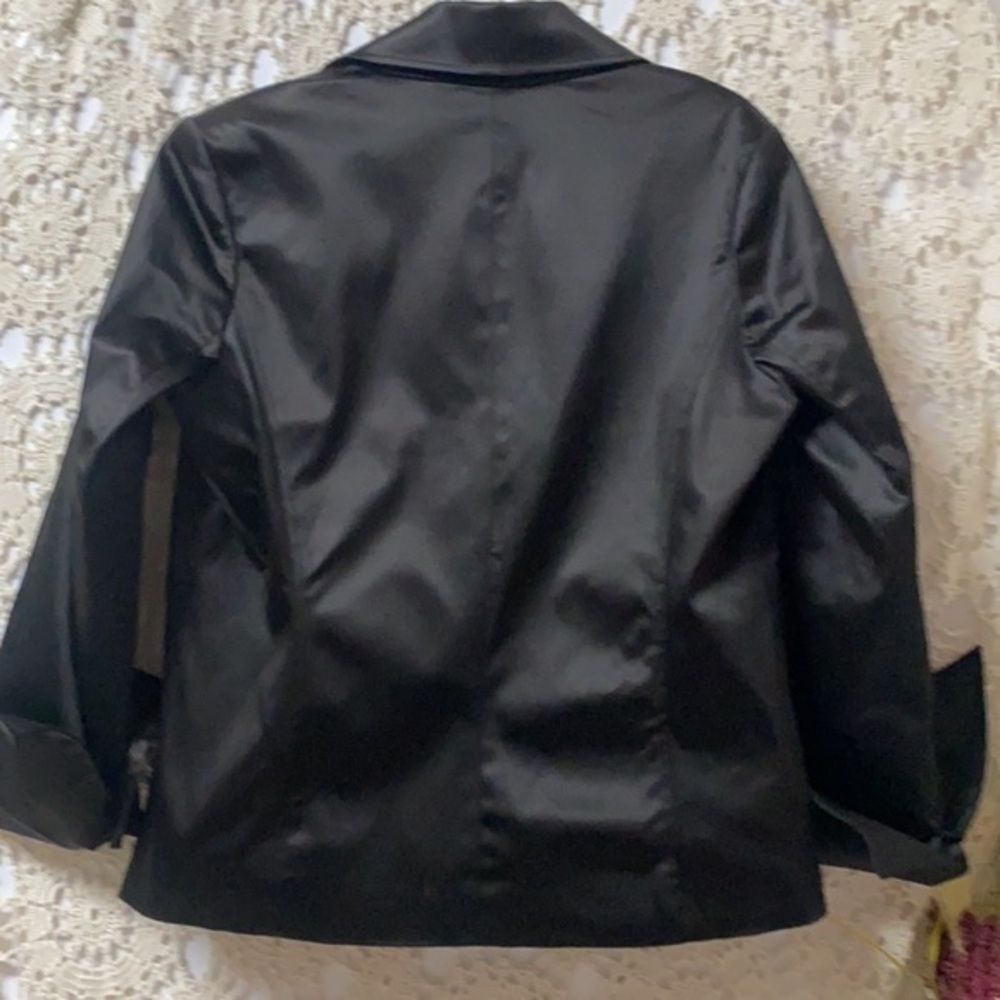 Marc Bouwer Black Short waist Women’s jacket 58/39/3 cotton/acetate/spandex W21 - Picture 11 of 16